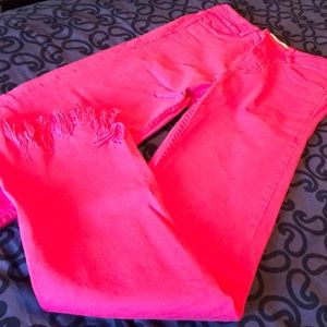 High Waist, Hot Pink, High Glam Jeans - New